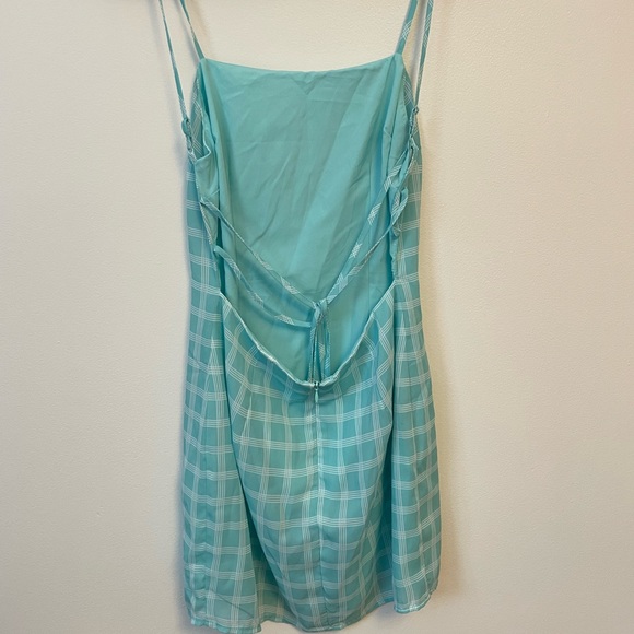 Revolve Super Down Checkered Dress - Picture 2 of 2